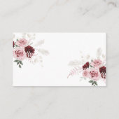 ブルゴーニュ埃バラフローラブライダルレシピ要求 エンクロージャーカード (裏面)