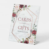 ブルゴーニュ大理石幾何学結婚フローラの贈り物 台座サイン (正面)