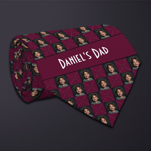 ブルゴーニュ市松模様にの写真 ネクタイ