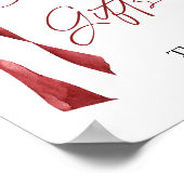 ブルゴーニュ弓カードとギフトサイン ポスター (角)