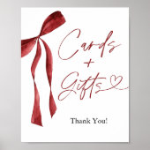 ブルゴーニュ弓カードとギフトサイン ポスター (正面)