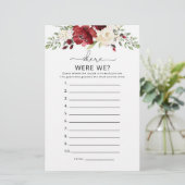 ブルゴーニュ我々のブライダルシャワーゲーム (スタンド正面)