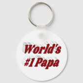 ブルゴーニュ文字のパパ キーホルダー (正面)