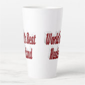 ブルゴーニュ文字の夫 カフェラテマグ (正面)