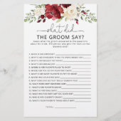 ブルゴーニュ新郎は何と言ったブライダルゲーム (正面)