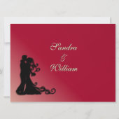 ブルゴーニュ新郎新婦 招待状 (裏面)