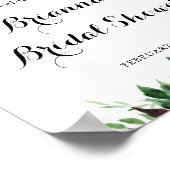 ブルゴーニュ春フローラブライダルシャワー歓迎 ポスター (角)