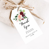 ブルゴーニュ春フローラ結婚ズサンキュー ギフトタグ