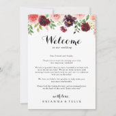 ブルゴーニュ春書道結婚のウェルカムレター (正面)