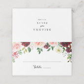 ブルゴーニュ春結婚フローラ座席表 プレイスカード (外部開封)