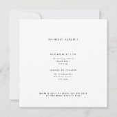 ブルゴーニュ書道稽古の前夜 招待状 (裏面)