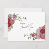 ブルゴーニュ林結婚フローラサンキューカード サンキューカード (正面)