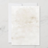 ブルゴーニュ梅野花カップルのシャワー招待状 (裏面)