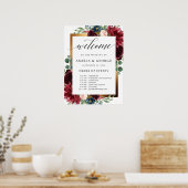 ブルゴーニュ歓迎イベント結婚徴候 ポスター (キッチン)