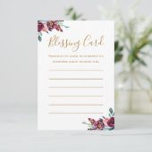 ブルゴーニュ母賛美のカード祈りの言葉ノートカード エンクロージャーカード (スタンド正面)