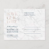 ブルゴーニュ水カラーバラ救金ゴールドOur Date Navy 案内ポストカード (裏面)