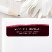 ブルゴーニュ水カラー差出人住所 ラベル (インサイチュ)