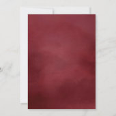 ブルゴーニュ水彩画アーチ写真卒業 案内状 (裏面)