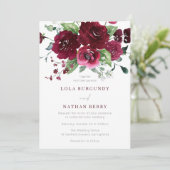 ブルゴーニュ水色バラ結婚ズ 招待状 (スタンド正面)