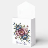 ブルゴーニュ海軍と赤面結婚牡丹のフローラ フェイバーボックス (オープン)