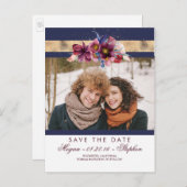 ブルゴーニュ海軍と金ゴールドフローラ保存日 案内ポストカード (正面/裏面)