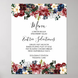 ブルゴーニュ海軍のメニューサイン ポスター