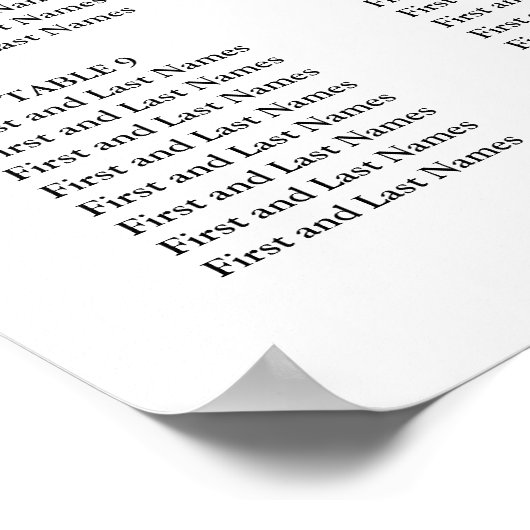 ブルゴーニュ海軍の水彩花座席表 ポスター (角)