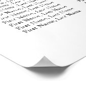 ブルゴーニュ海軍の花ボホ結婚の座席表 ポスター (角)