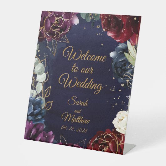 ブルゴーニュ海軍へようこそ結婚 台座サイン (正面)