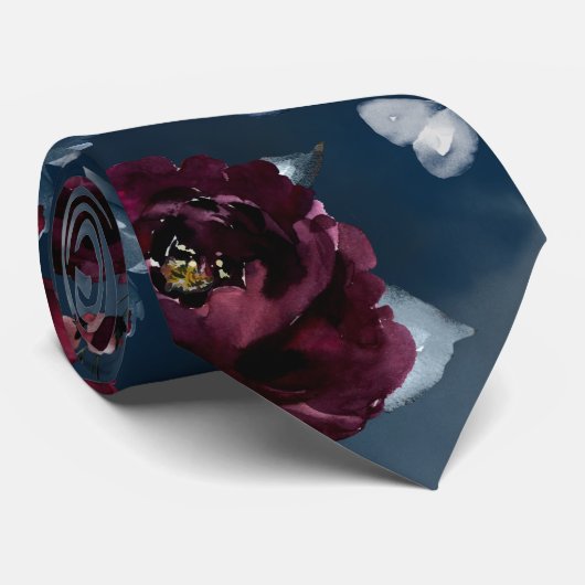 ブルゴーニュ海軍エレガントな結婚式 ネクタイ (ロール)