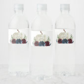 ブルゴーニュ海軍カボチャ結婚のウォーターボトルラベル ペットボトルラベル (ボトル)