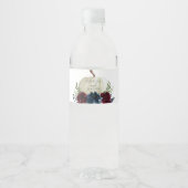 ブルゴーニュ海軍カボチャ結婚のウォーターボトルラベル ペットボトルラベル (正面)