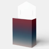 ブルゴーニュ海軍グラデーション赤面幾何結婚の フェイバーボックス (オープン)