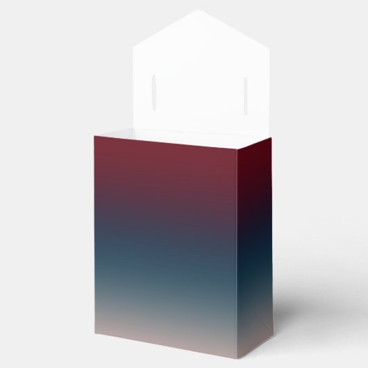 ブルゴーニュ海軍グラデーション赤面幾何結婚の フェイバーボックス (オープン)