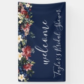 ブルゴーニュ海軍シャワーウェルカムバナー 横断幕 (縦)