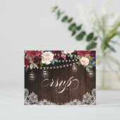 ブルゴーニュ海軍ストリングライトメイソンジャーRSVPポストカード ポストカード (スタンド正面)