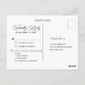 ブルゴーニュ海軍ストリングライトメイソンジャーRSVPポストカード ポストカード (裏面)