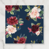 ブルゴーニュ海軍フローラありがとう赤ちゃんシャワーラベル フェイバータグ (裏面)