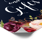 ブルゴーニュ海軍フローラカードとギフト結婚ズ ポスター (角)