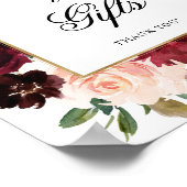 ブルゴーニュ海軍フローラカードとギフト結婚ズ ポスター (角)