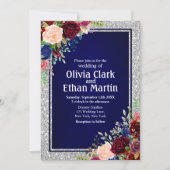 ブルゴーニュ海軍フローラシルバーフレーム 招待状 (正面)