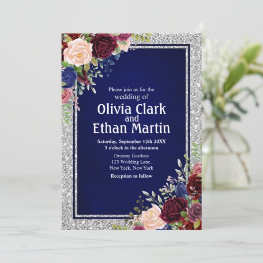 ブルゴーニュ海軍フローラシルバーフレーム 招待状 (スタンド正面)