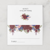 ブルゴーニュ海軍フローラテーブル結婚番号 プレイスカード (外部開封)