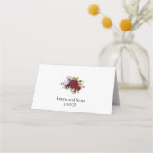 ブルゴーニュ海軍フローラテーブル結婚番号 プレイスカード (裏面)