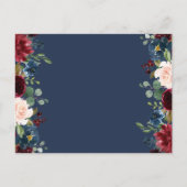 ブルゴーニュ海軍フローラブライダルシャワー招待状 ポストカード (裏面)