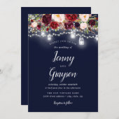 ブルゴーニュ海軍フローラメイスンジャールライツ結婚ズ 招待状 (正面/裏面)