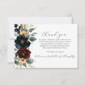 ブルゴーニュ海軍フローラ写真記念サンキューカード サンキューカード (正面)