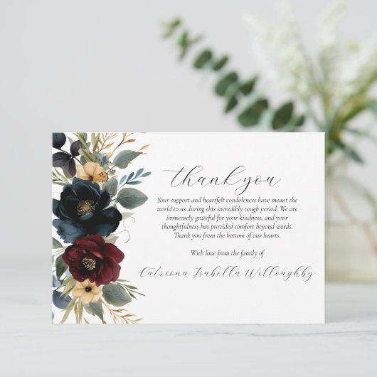 ブルゴーニュ海軍フローラ写真記念サンキューカード サンキューカード (スタンド正面)