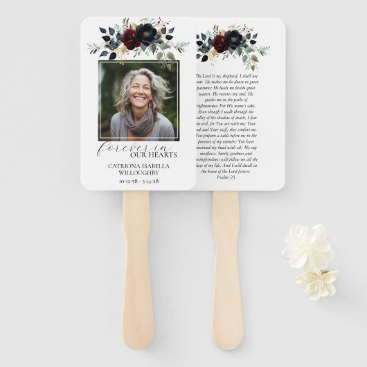 ブルゴーニュ海軍フローラ写真記念館 ハンドファン (正面&裏面)