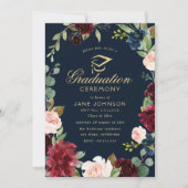 ブルゴーニュ海軍フローラ卒業式 招待状 (正面)